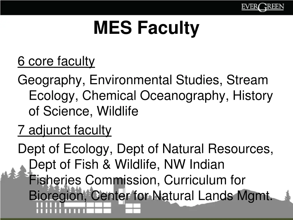 mes faculty