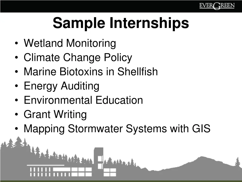 sample internships wetland monitoring climate
