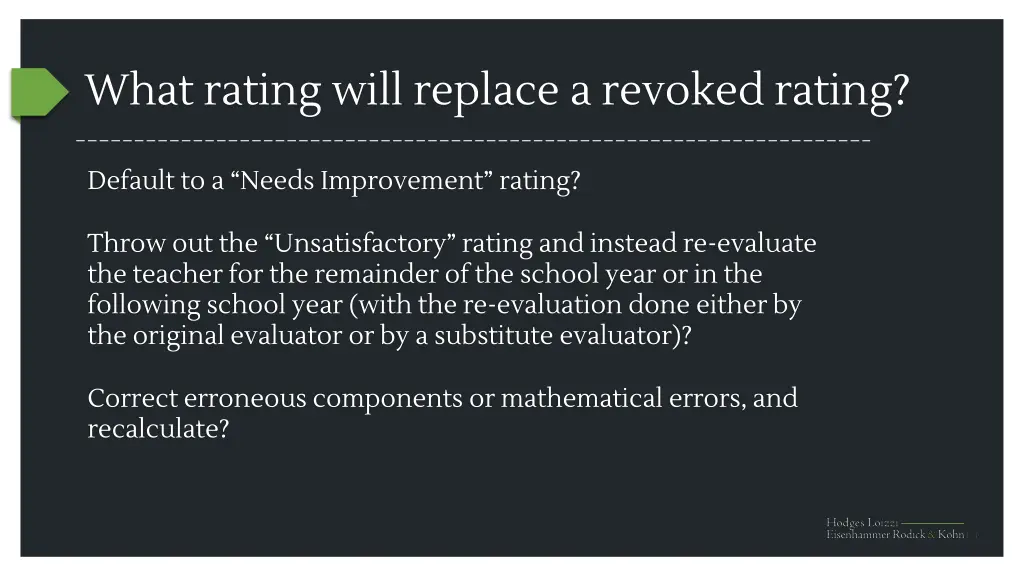 what rating will replace a revoked rating