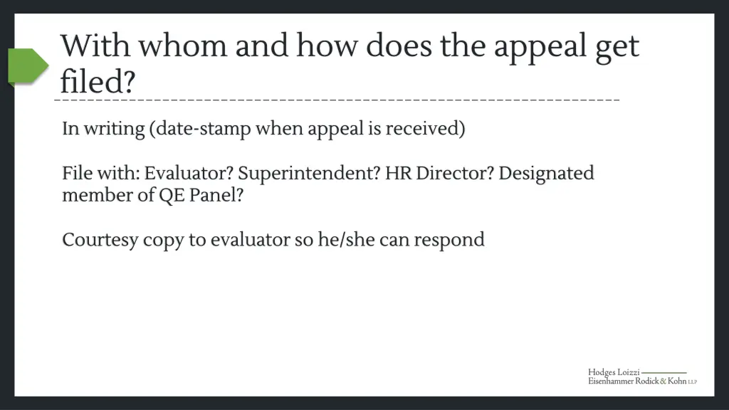 with whom and how does the appeal get filed 1