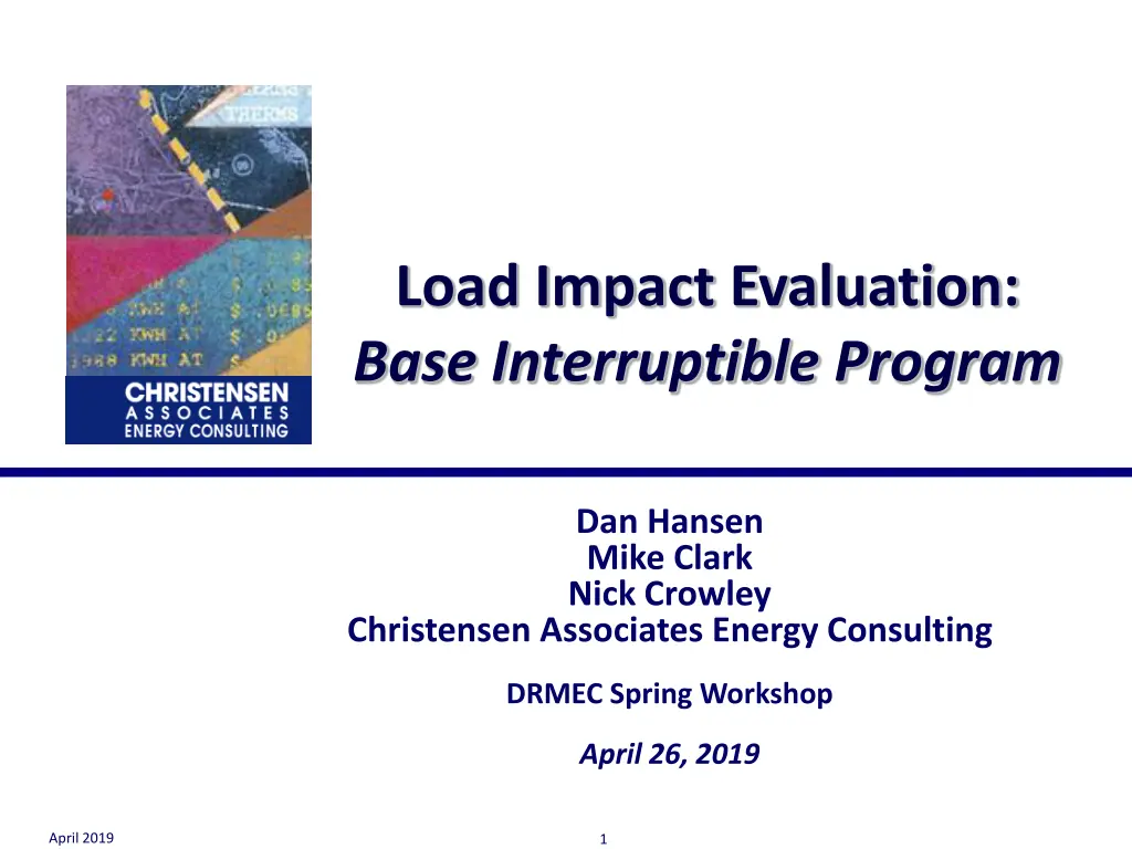 load impact evaluation base interruptible program