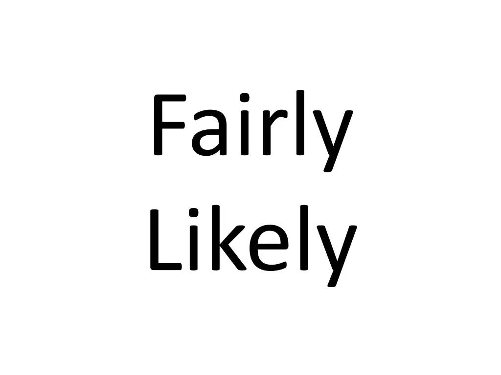 fairly likely