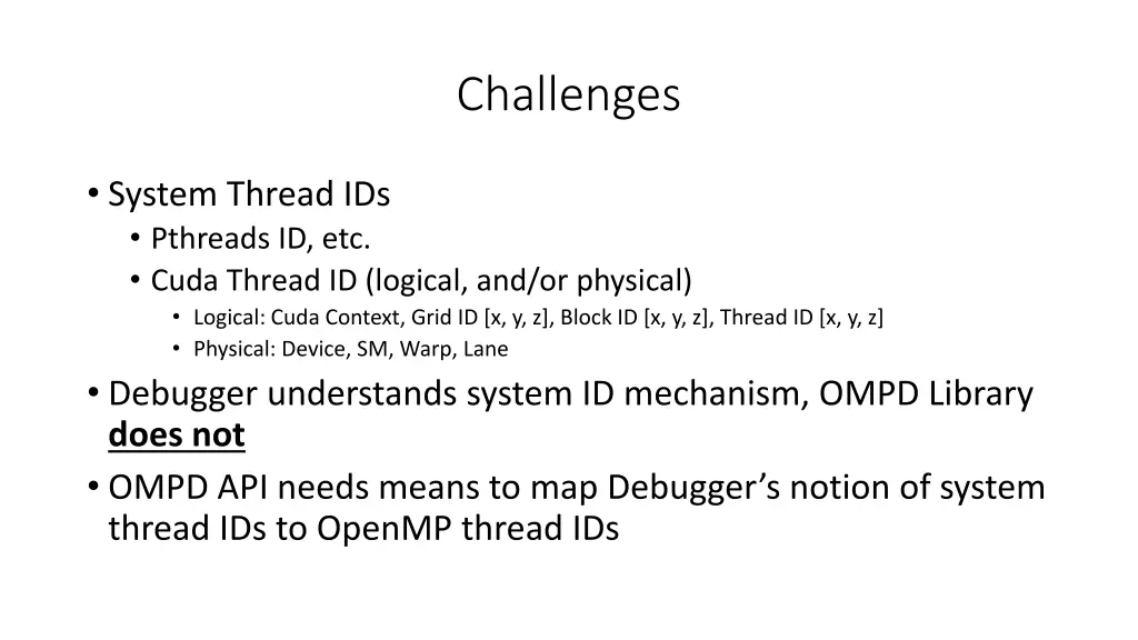 challenges