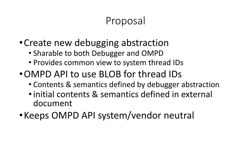 proposal