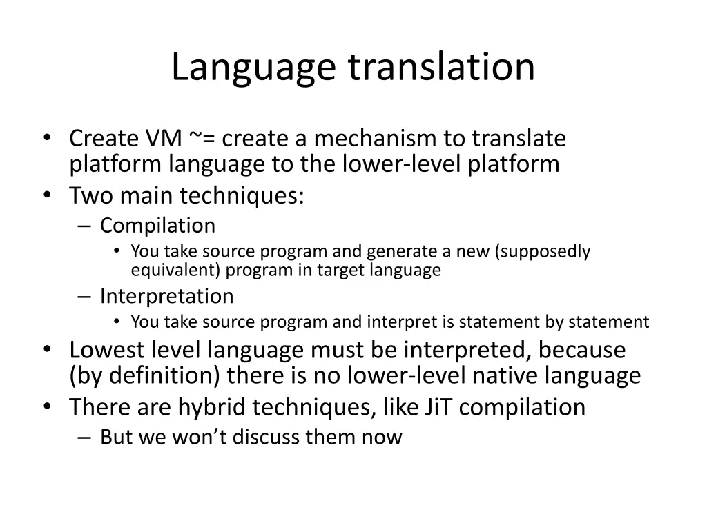 language translation