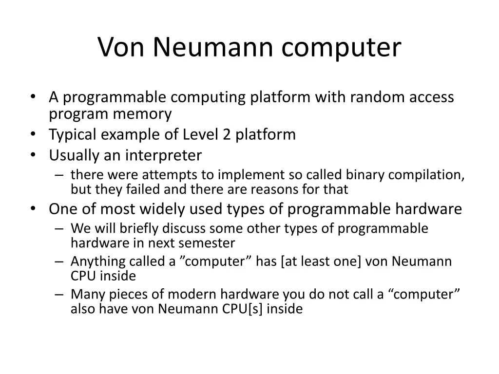 von neumann computer