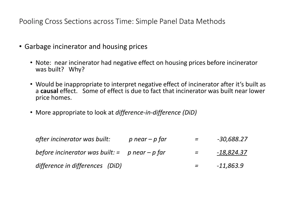 pooling cross sections across time simple panel 1