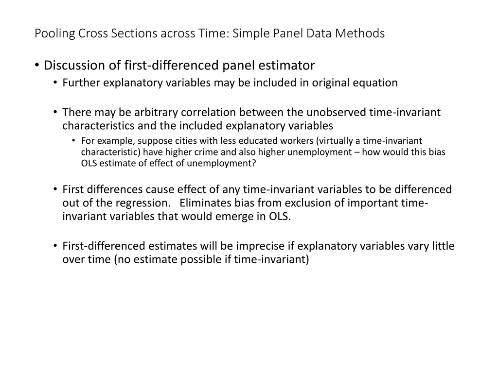 pooling cross sections across time simple panel 6