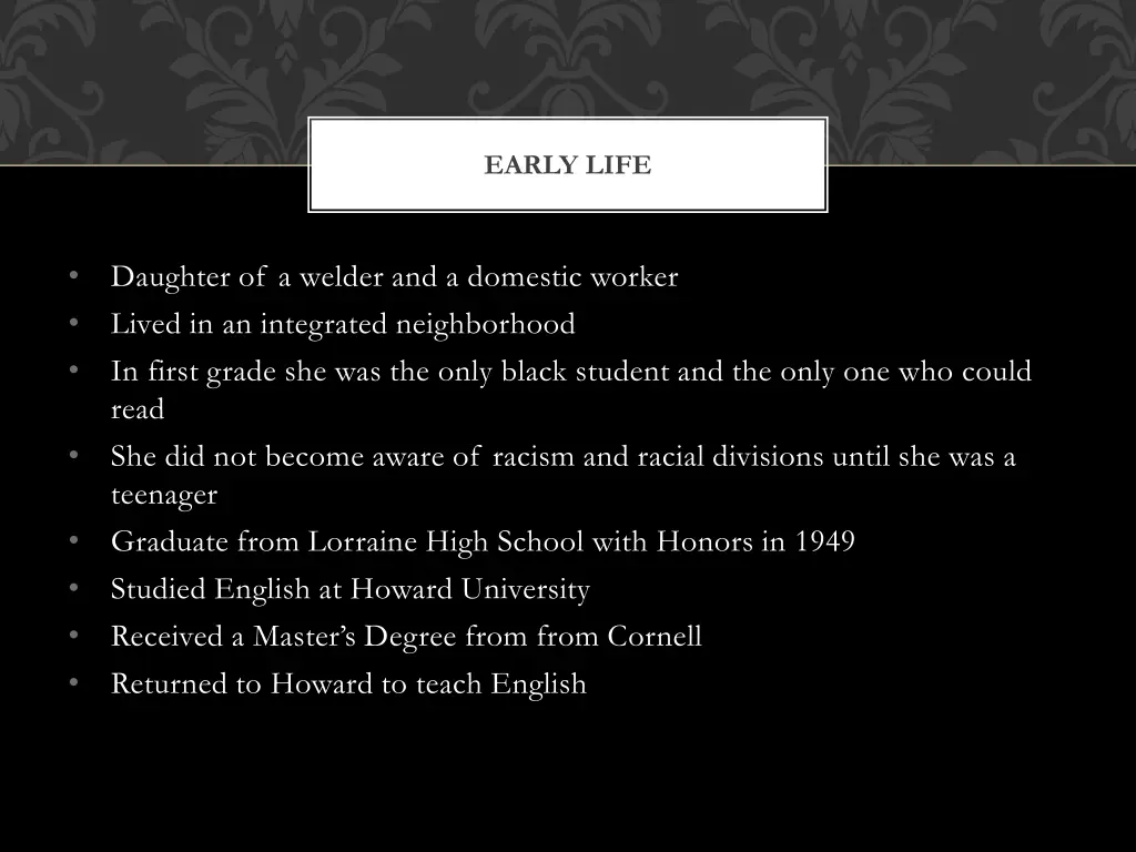 early life