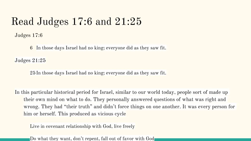 read judges 17 6 and 21 25