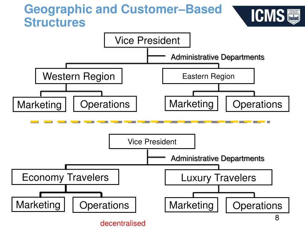 geographic and customer based structures vice