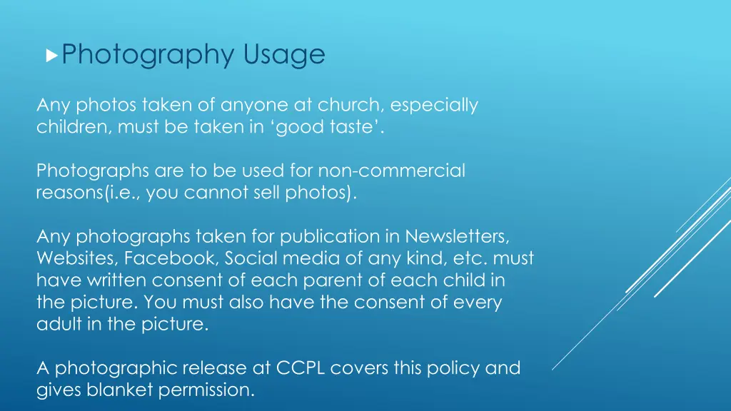 photography usage