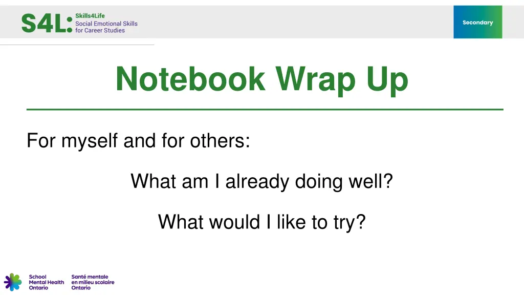 notebook wrap up