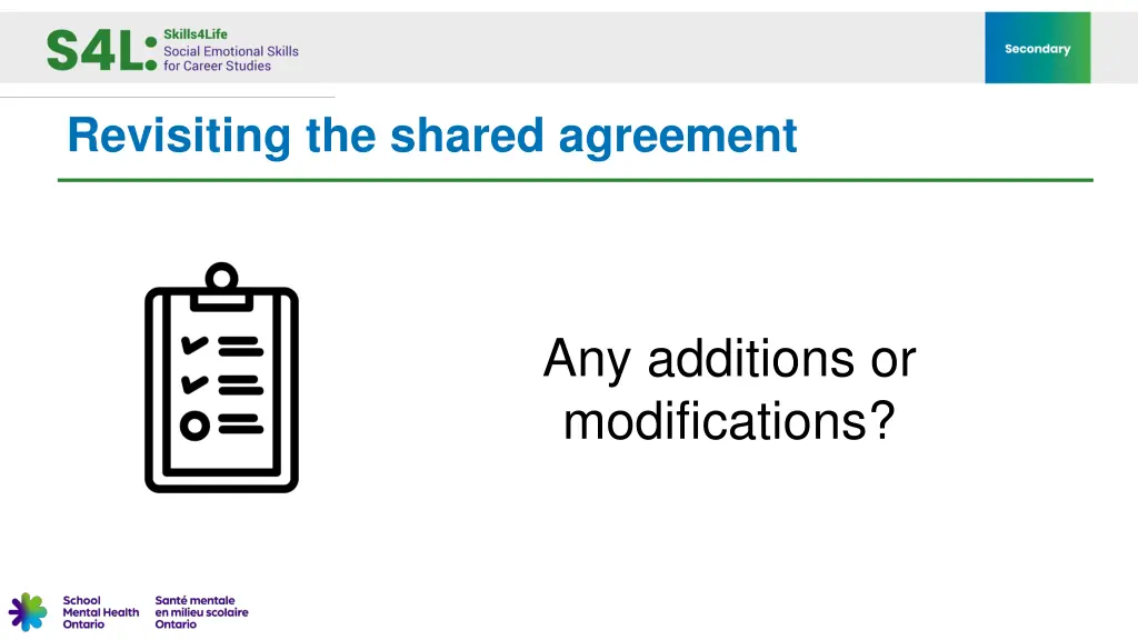 revisiting the shared agreement