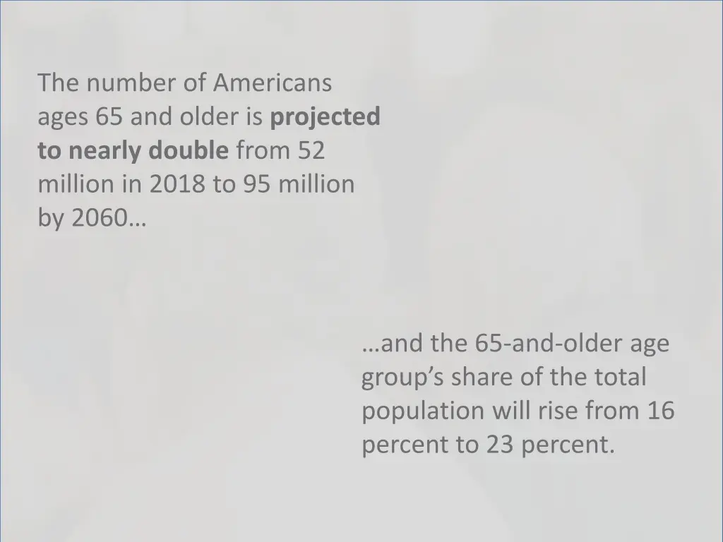 the number of americans ages 65 and older