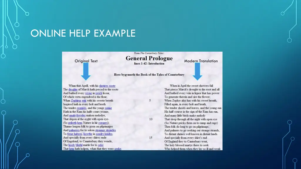 online help example
