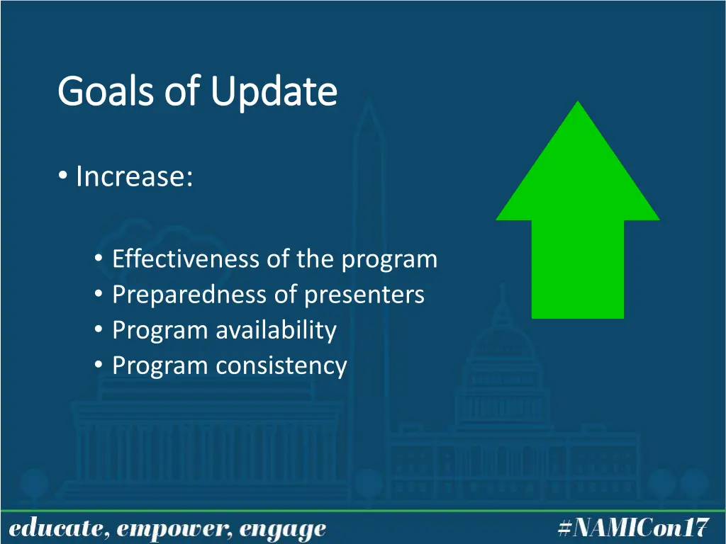 goals of update goals of update