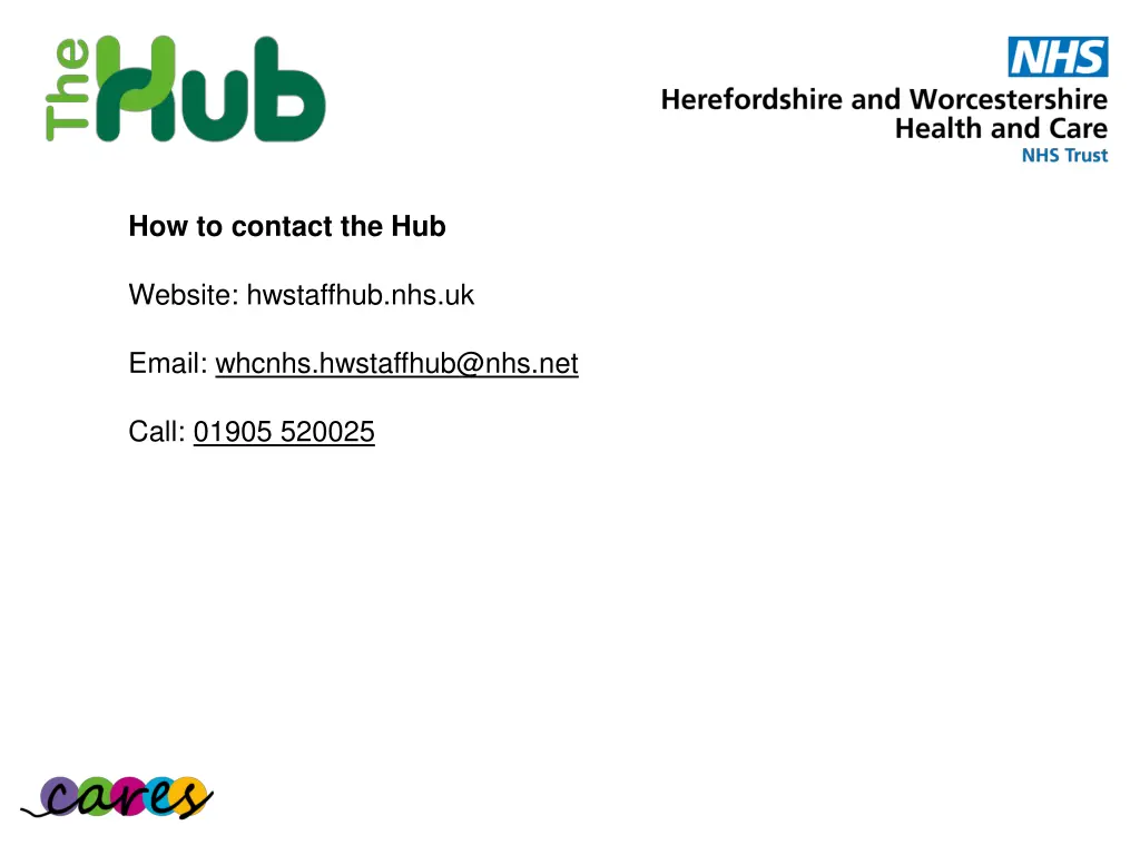 how to contact the hub