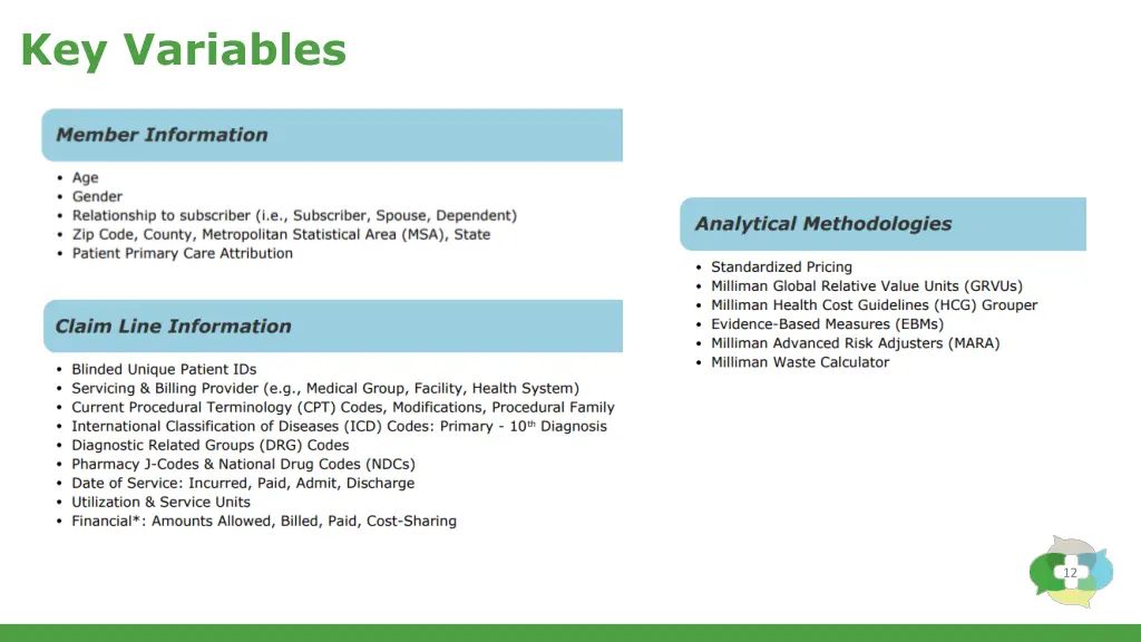 key variables