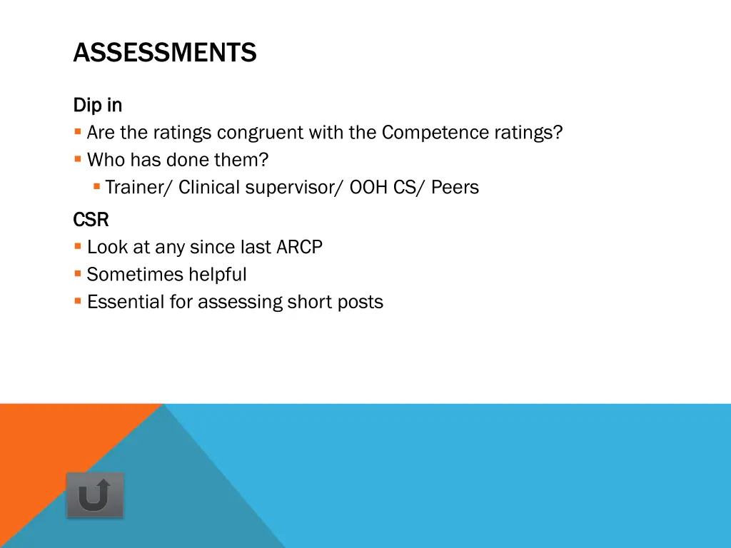 assessments