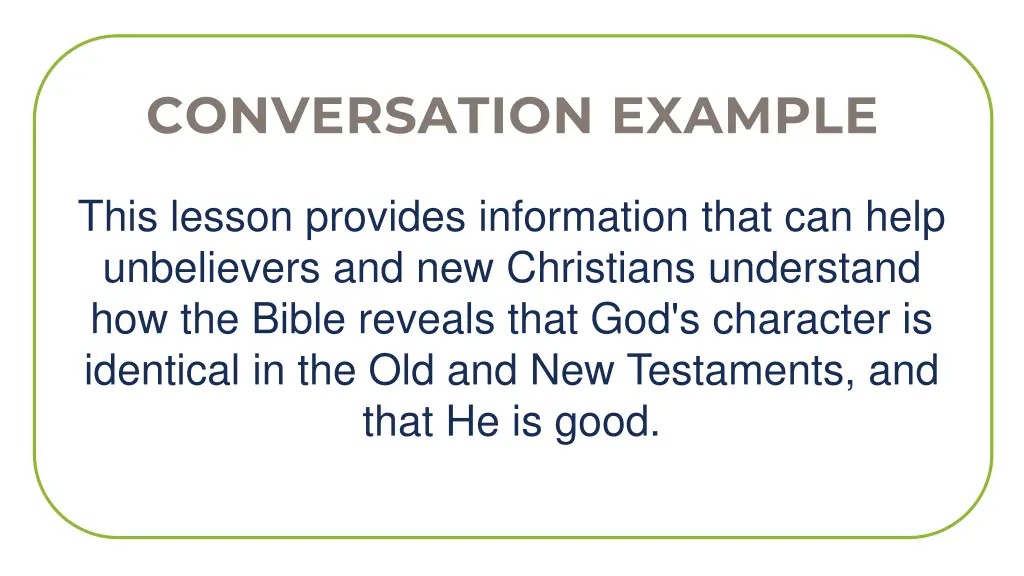 conversation example 1