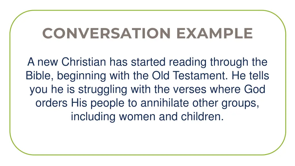 conversation example