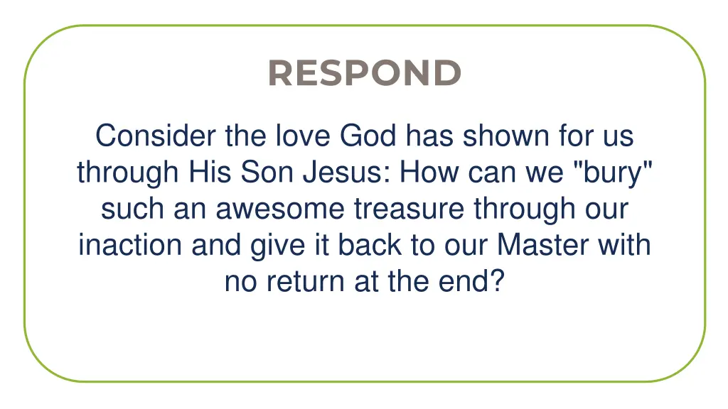 respond