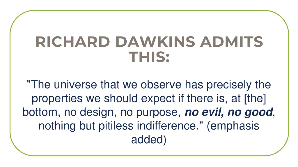 richard dawkins admits this 1