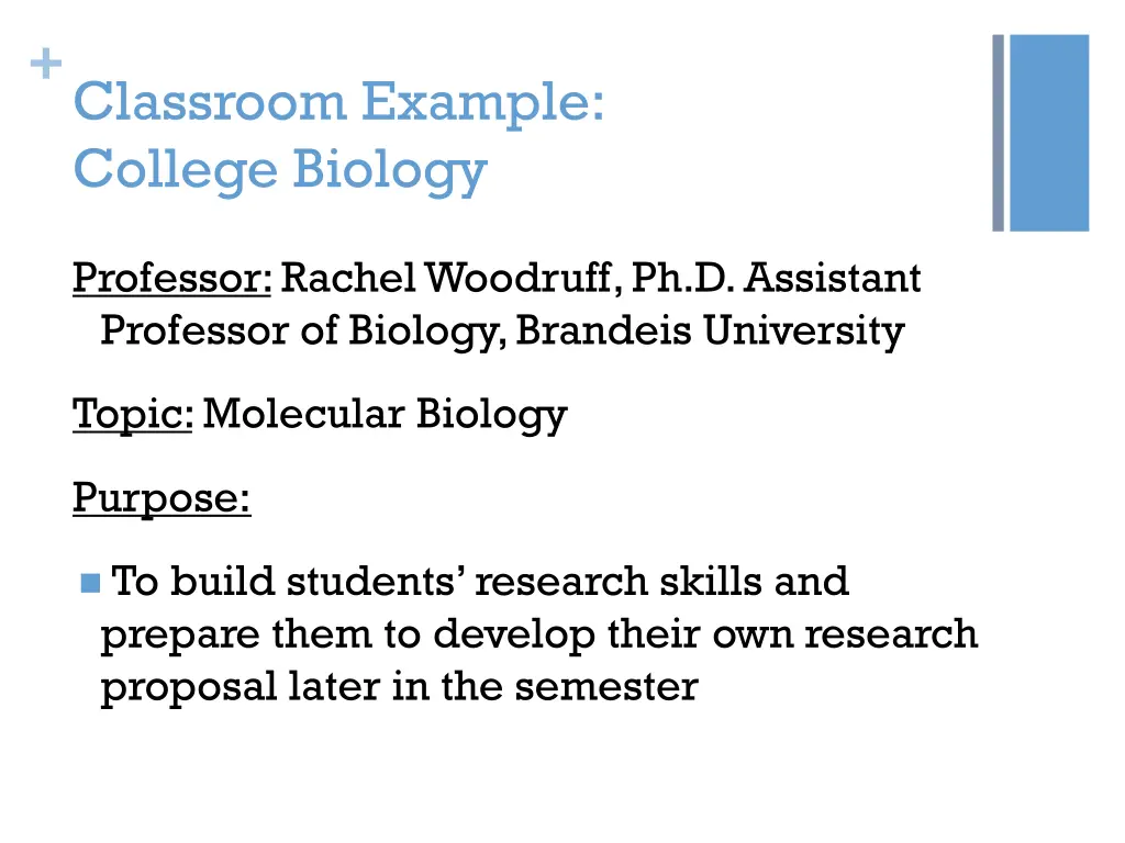classroom example college biology 2