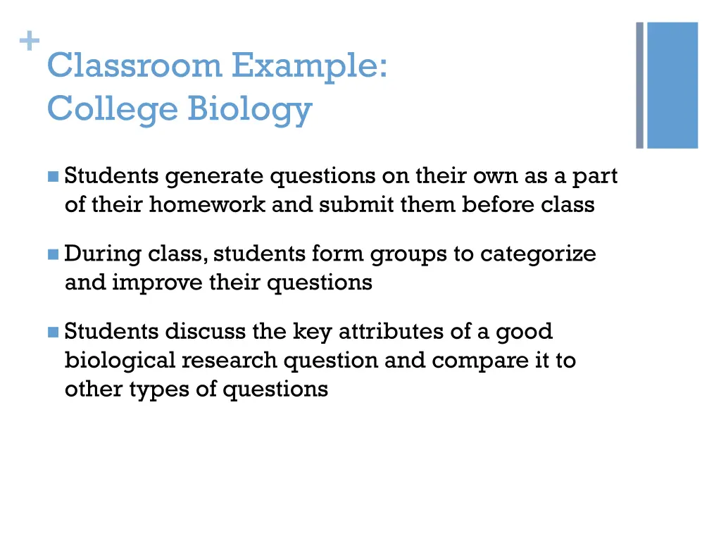 classroom example college biology 3