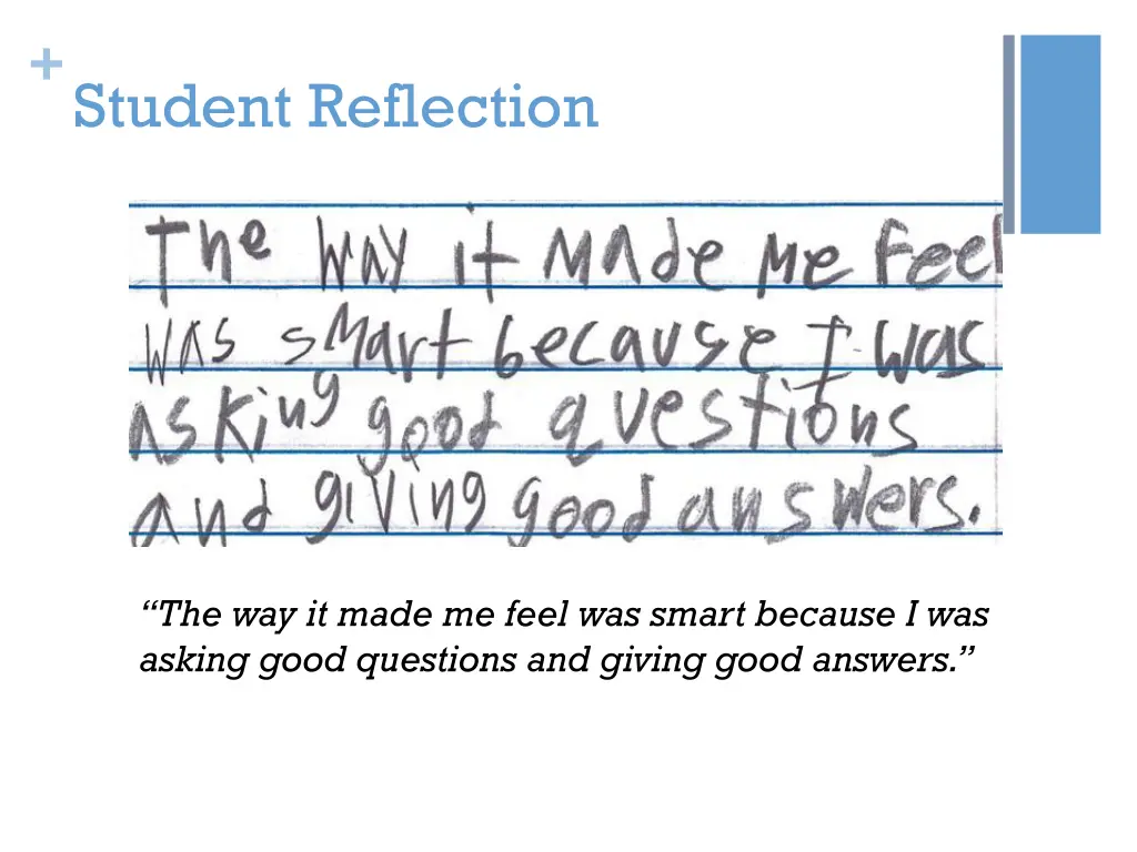 student reflection 1