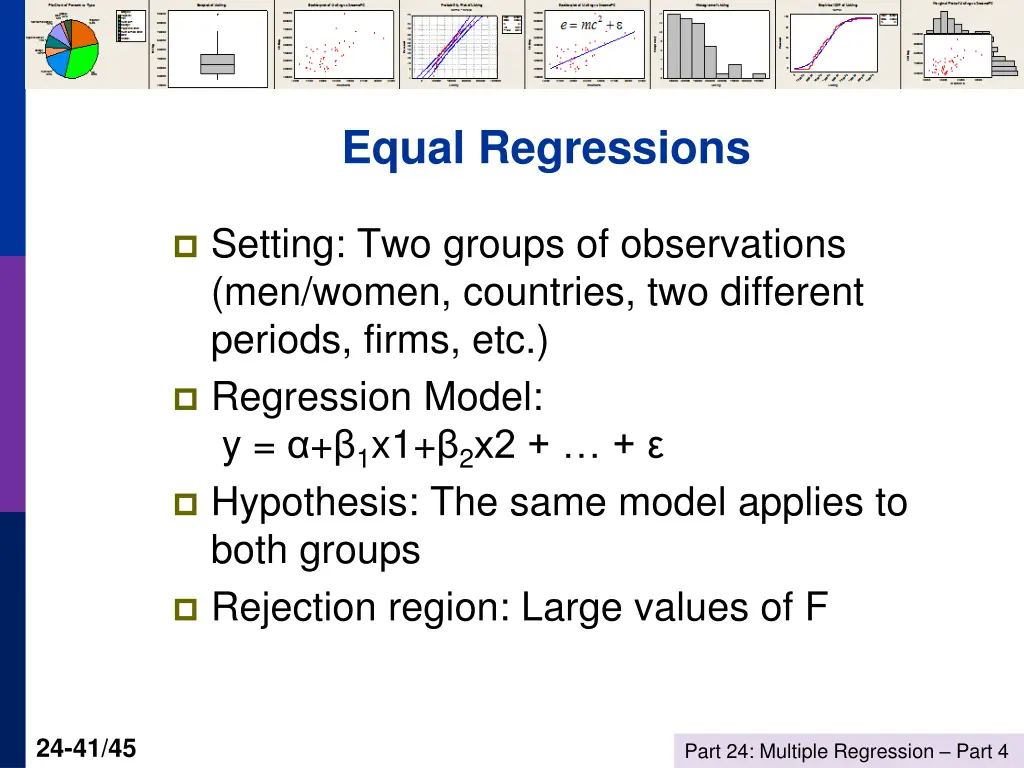 equal regressions