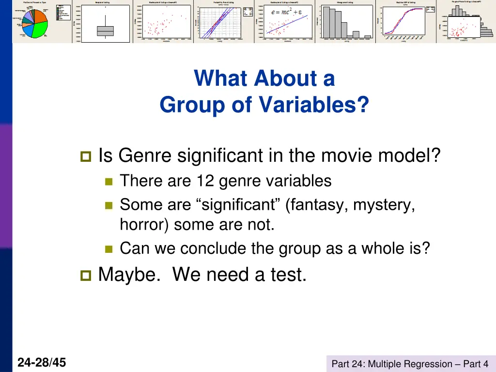what about a group of variables