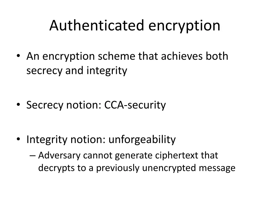 authenticated encryption 2
