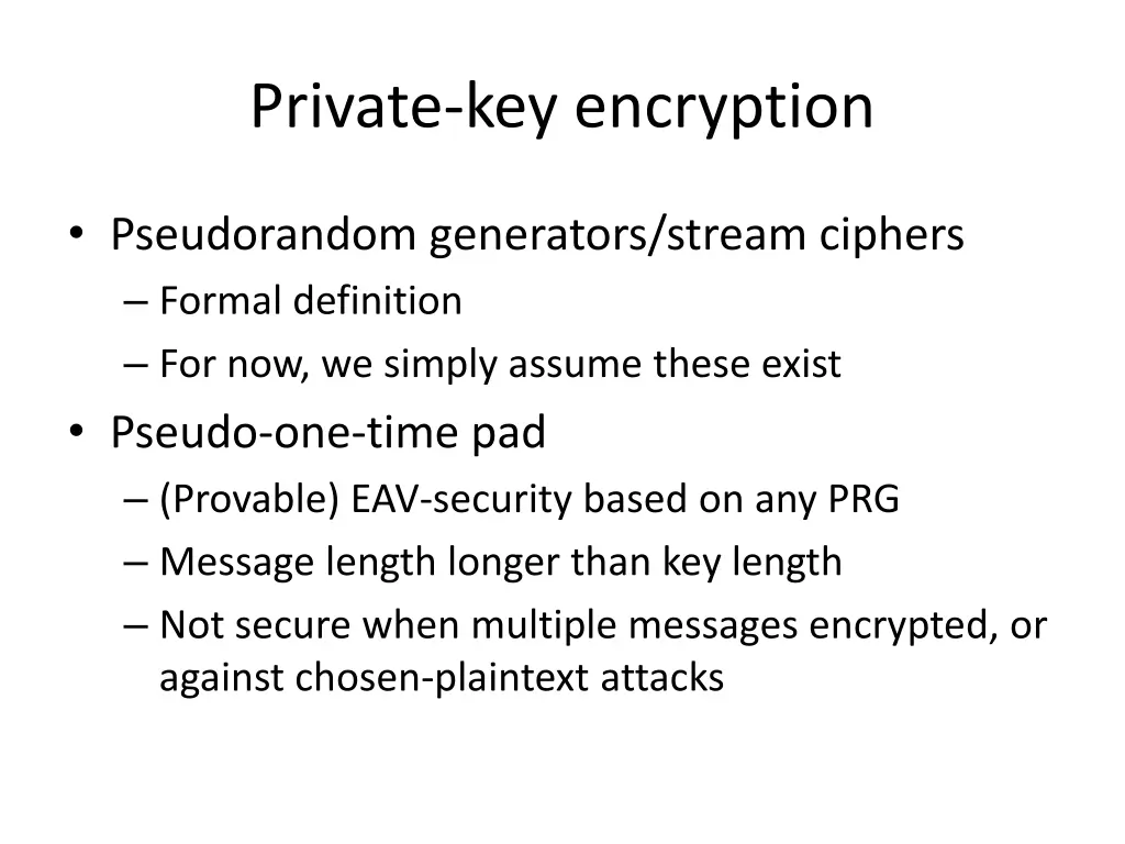 private key encryption 1