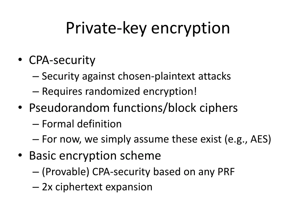 private key encryption 2