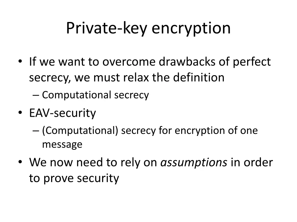 private key encryption