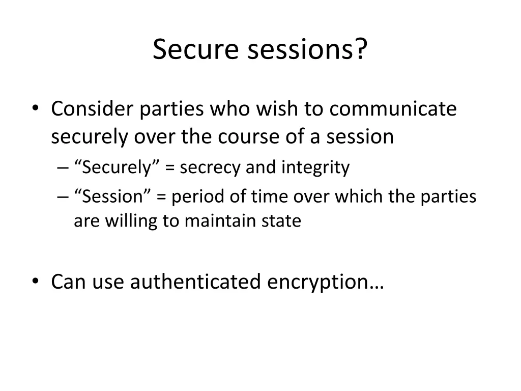 secure sessions 1
