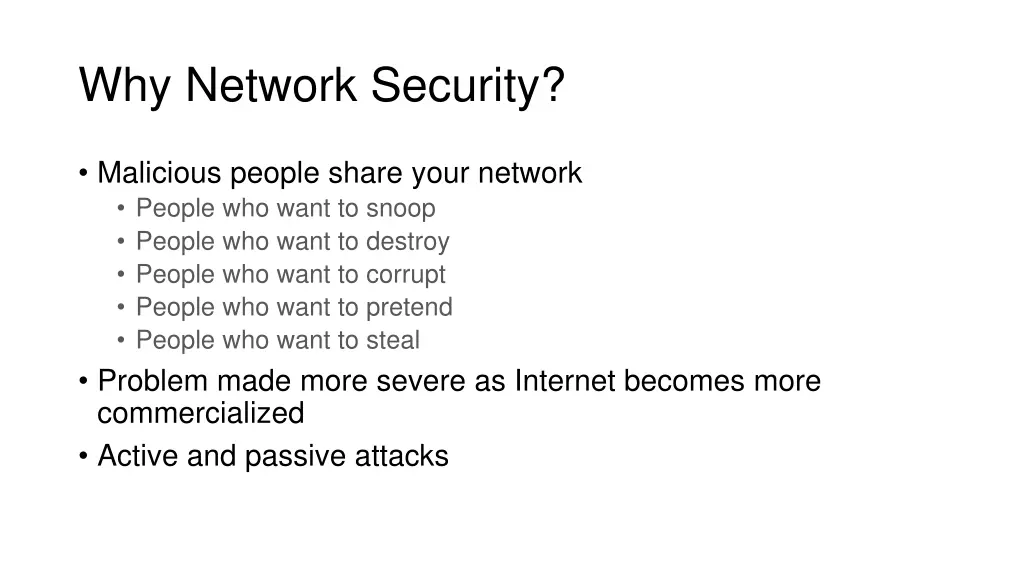why network security