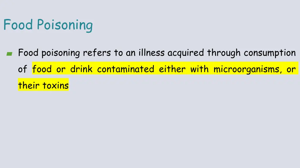 food poisoning