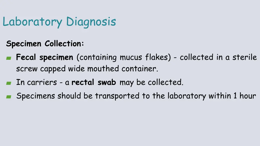 laboratory diagnosis