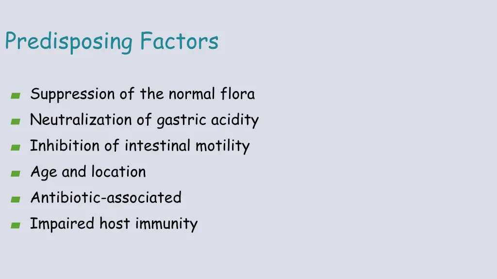 predisposing factors