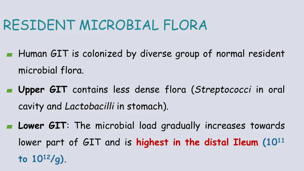 resident microbial flora 1