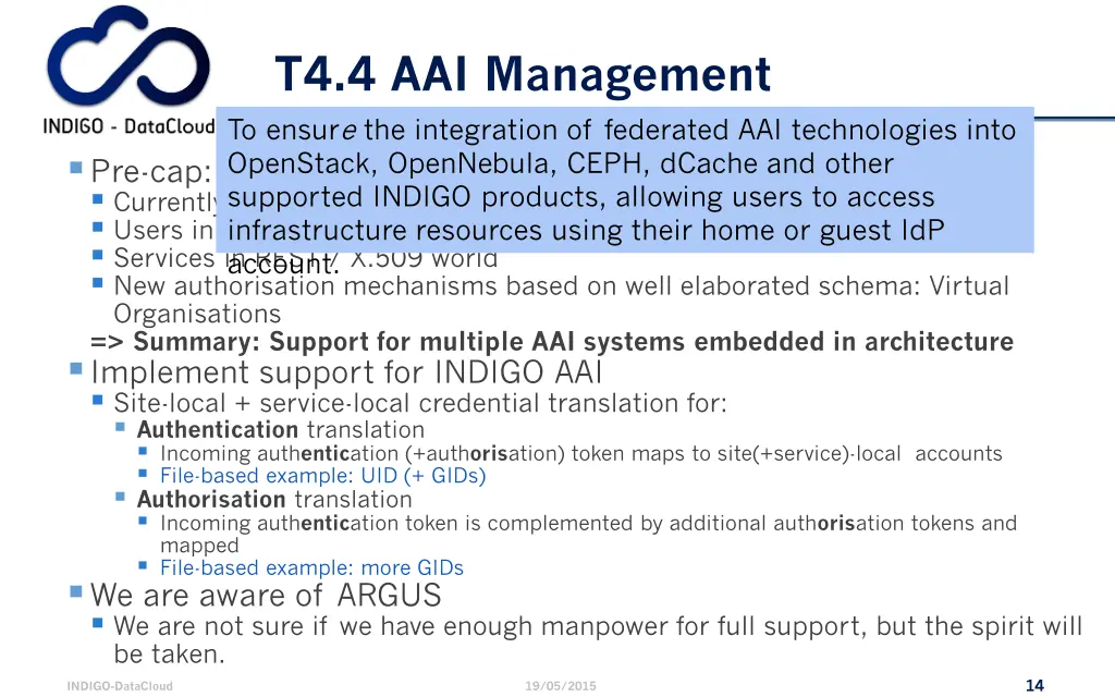 t4 4 aai management to ensure the integration