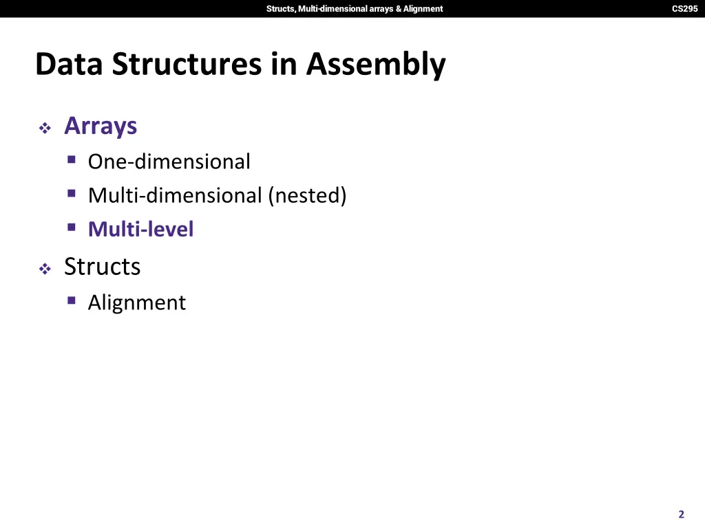 structs multi dimensional arrays alignment 1