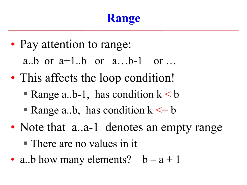 range