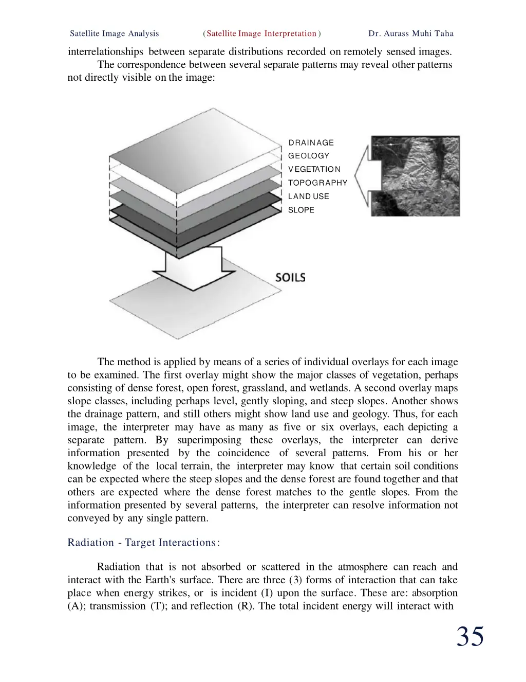 satellite image analysis