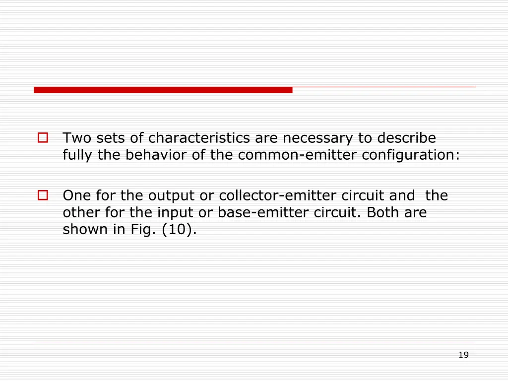 two sets of characteristics are necessary