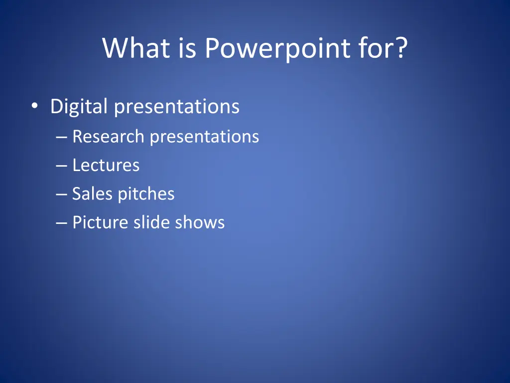 what is powerpoint for