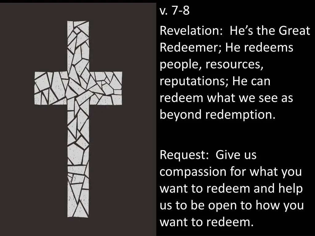 v 7 8 revelation he s the great redeemer